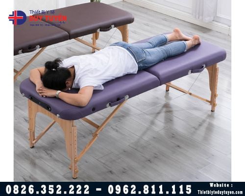 Giường massage xoa bóp bấm huyệt chân gỗ HL3