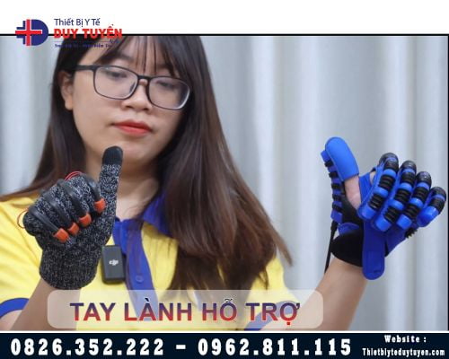 Thiết bị tập phục hồi bàn tay cho người liệt - Găng tay robot model 2023