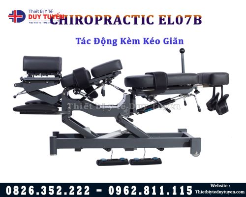 Giường Tác Động Cột Sống Kèm Kéo Giãn Điện Chiropractic EL07B