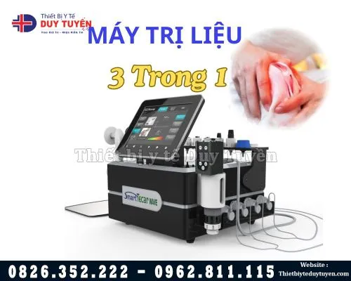 Máy Trị Liệu Sóng Vô Tuyến Đa Năng 3 Trong 1 Tecar K-Smart Wave