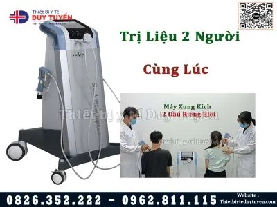 Máy Xung Kích 2 Đầu T8 Plus Trị Liệu Cơ Xương Khớp