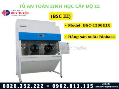 Tủ An Toàn Sinh Học Cấp 3 Biobase BSC-1500IIIX