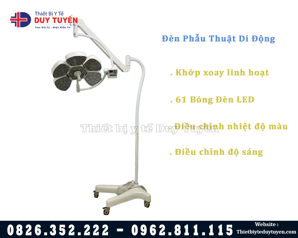 đèn phẫu thuật 5 cánh