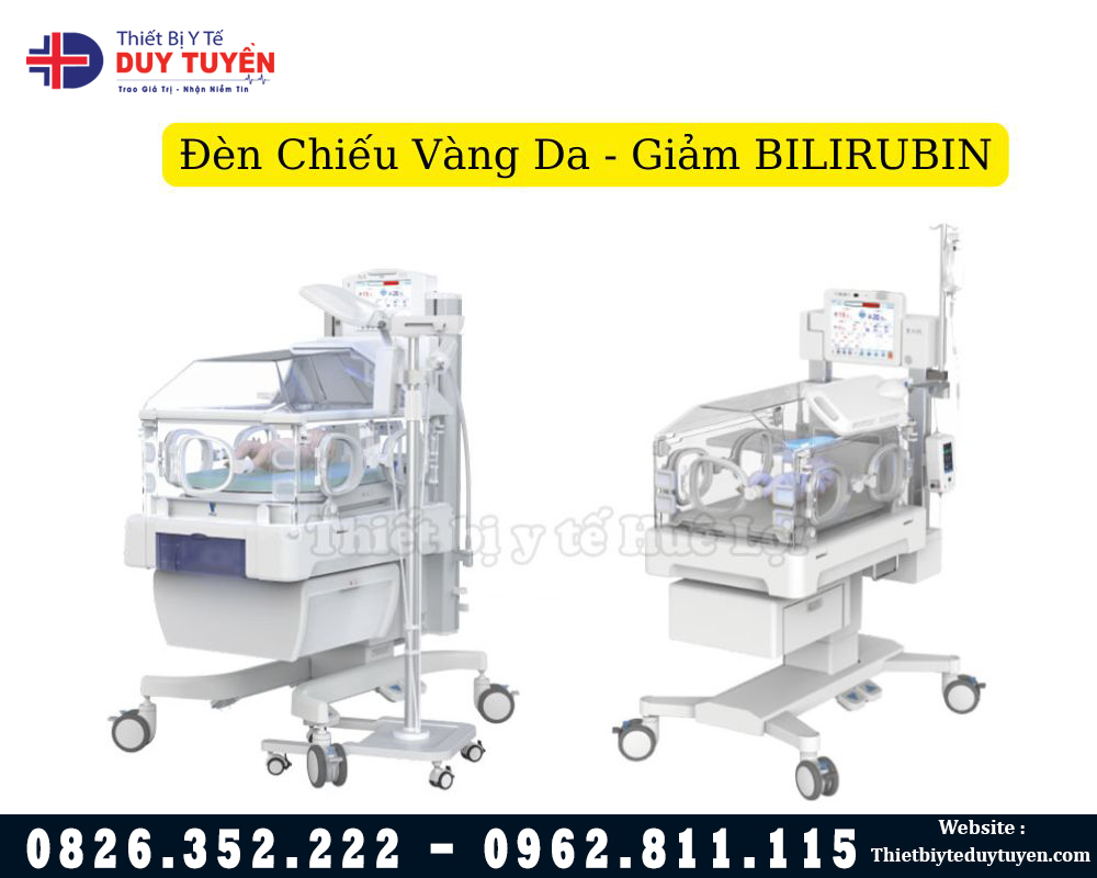 đèn chiếu vàng da giảm bilirubin