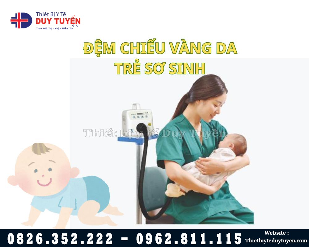 Đệm chiếu vàng da trẻ sơ sinh công nghệ mới