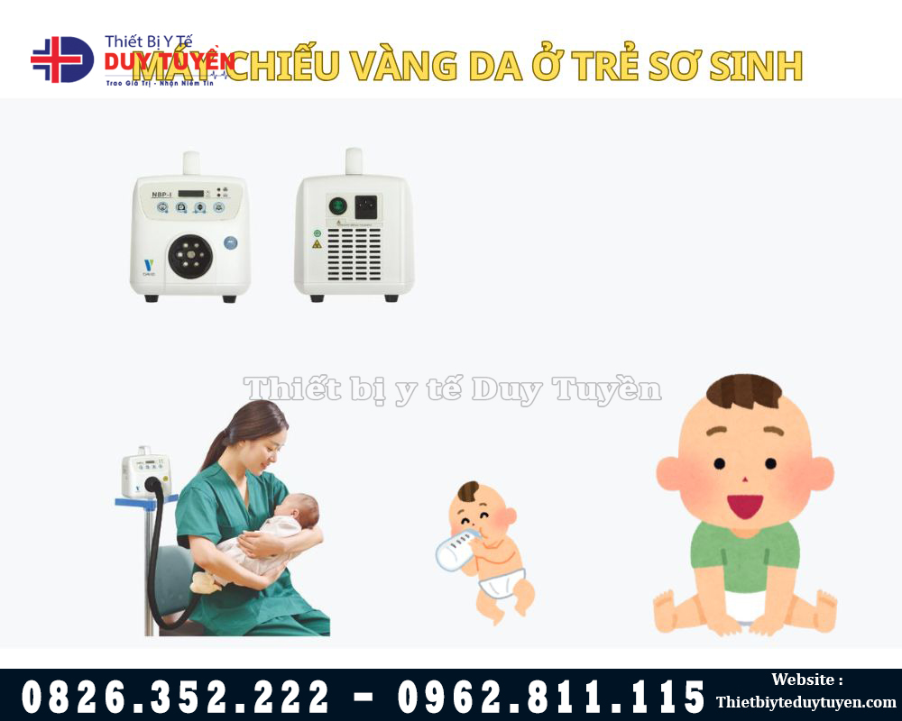 trị vàng da trẻ sơ sinh bằng đệm chiếu