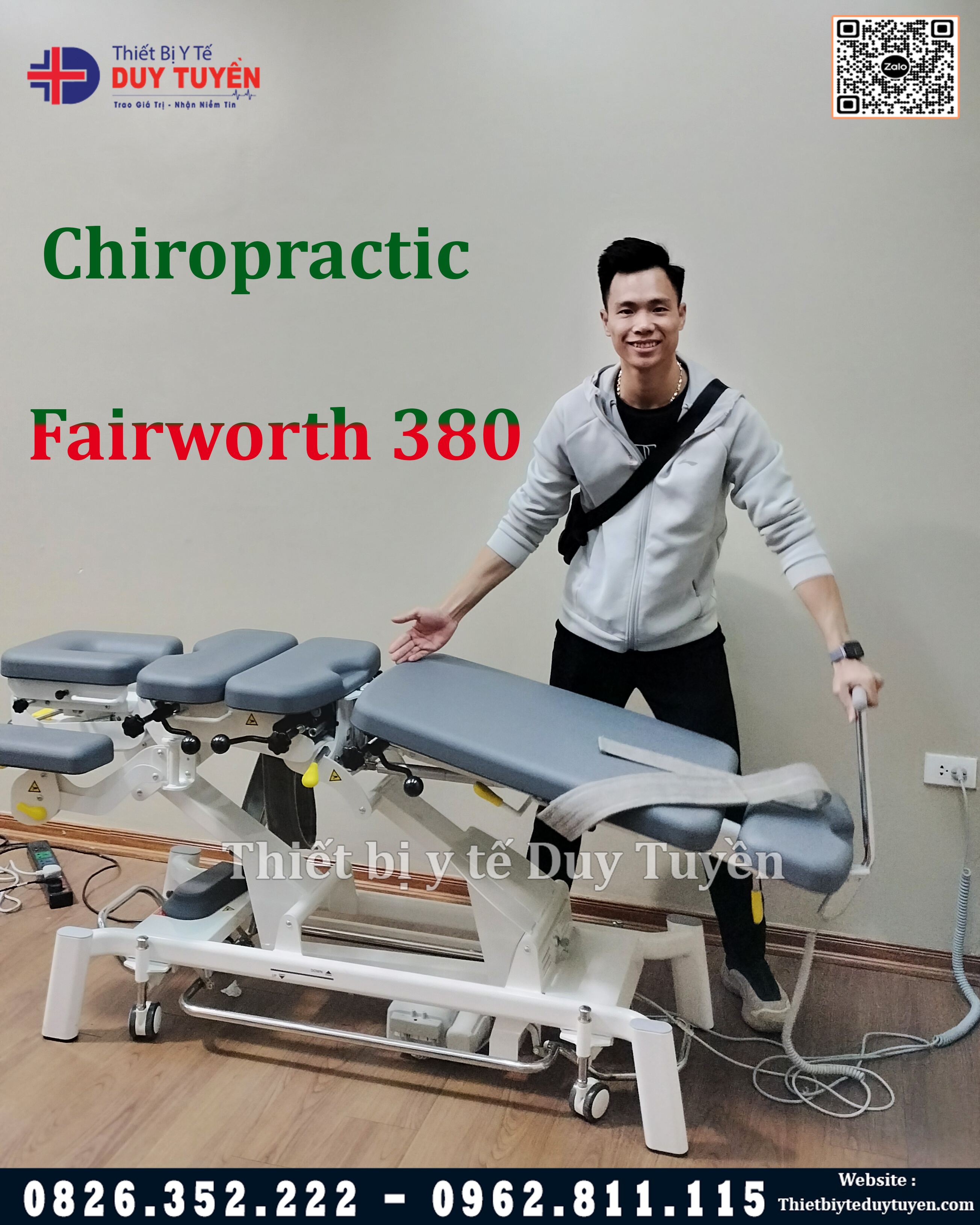Giao giường chiropractic fairworth 380