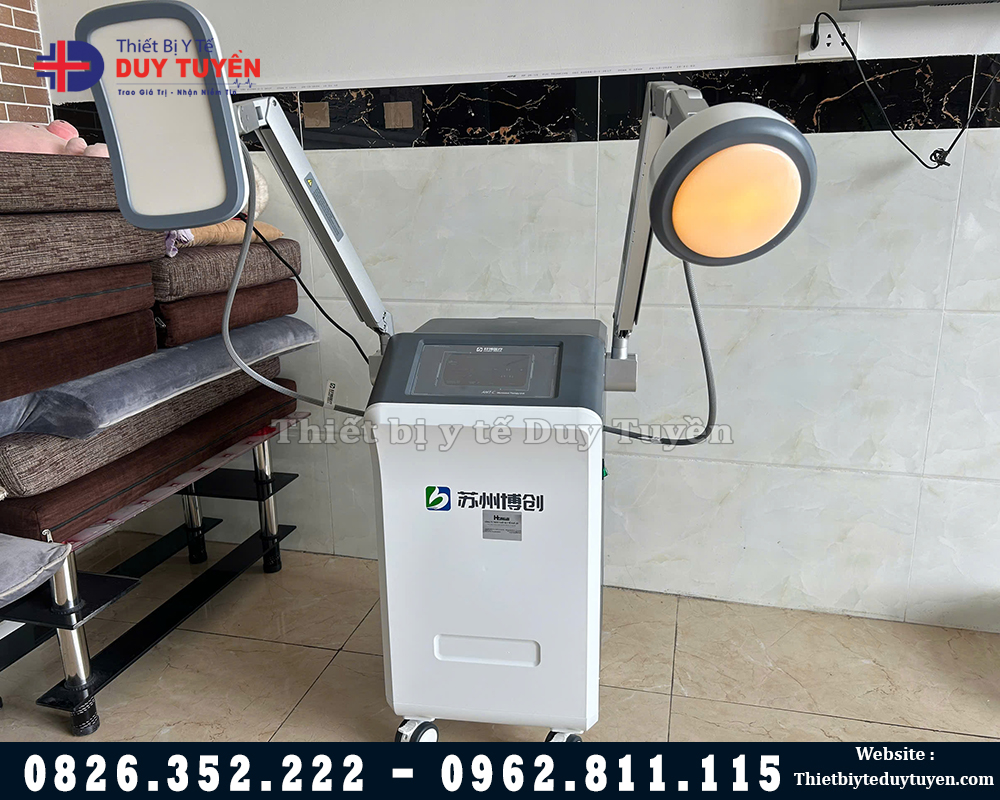 giao máy vi sóng trị liệu 2 đầu