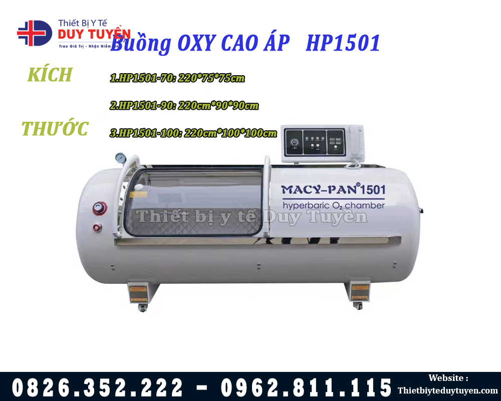 buồng oxy cao áp HP 1501 chính hãng