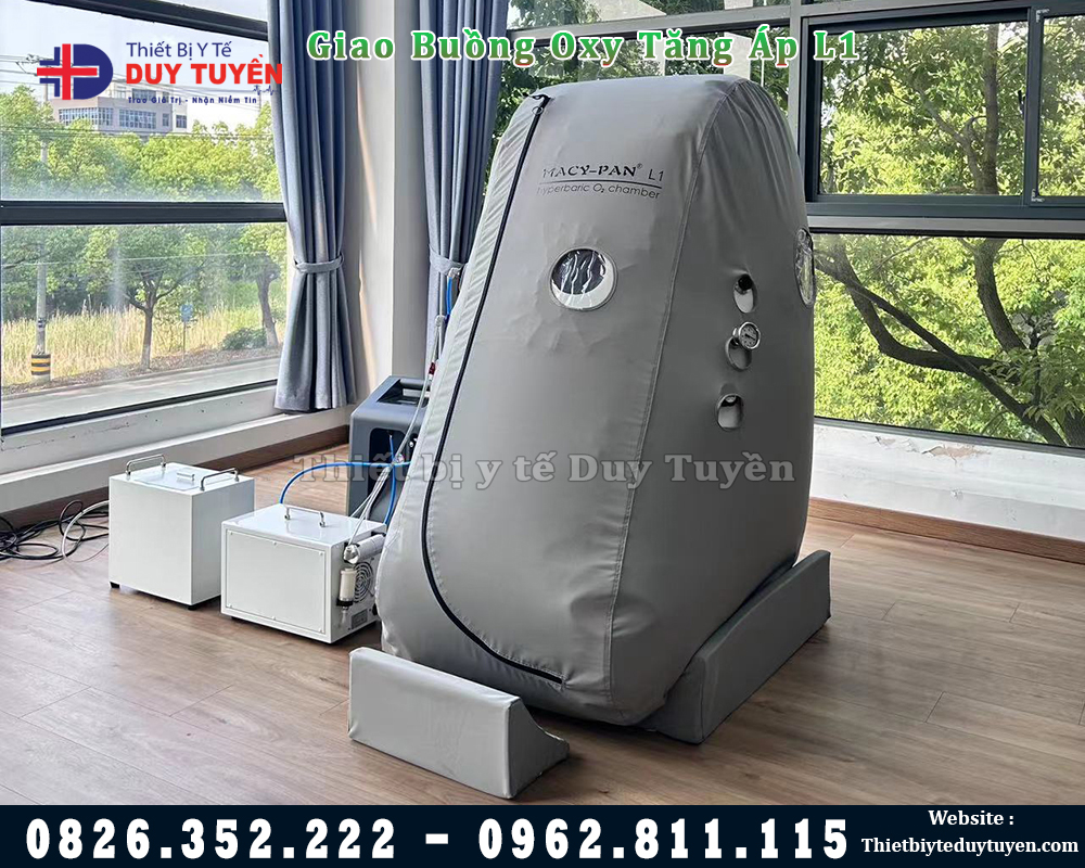 giao và hướng dẫn dùng buồng oxy cao áp mancy pan L1