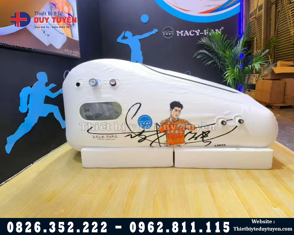 buồng oxy tăng áp dạng nằm