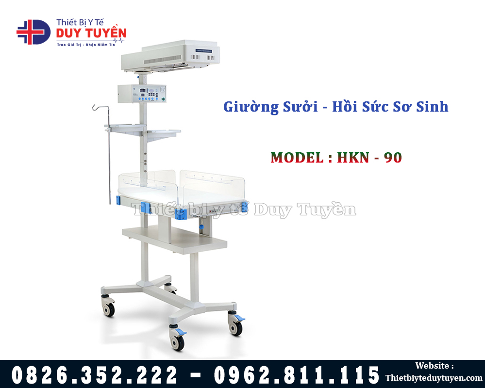 giường sưởi hồi sức trẻ sơ sinh NKH 90