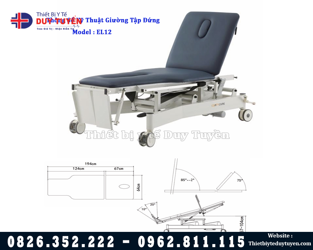 kích thước bàn tập đứng người lớn El12