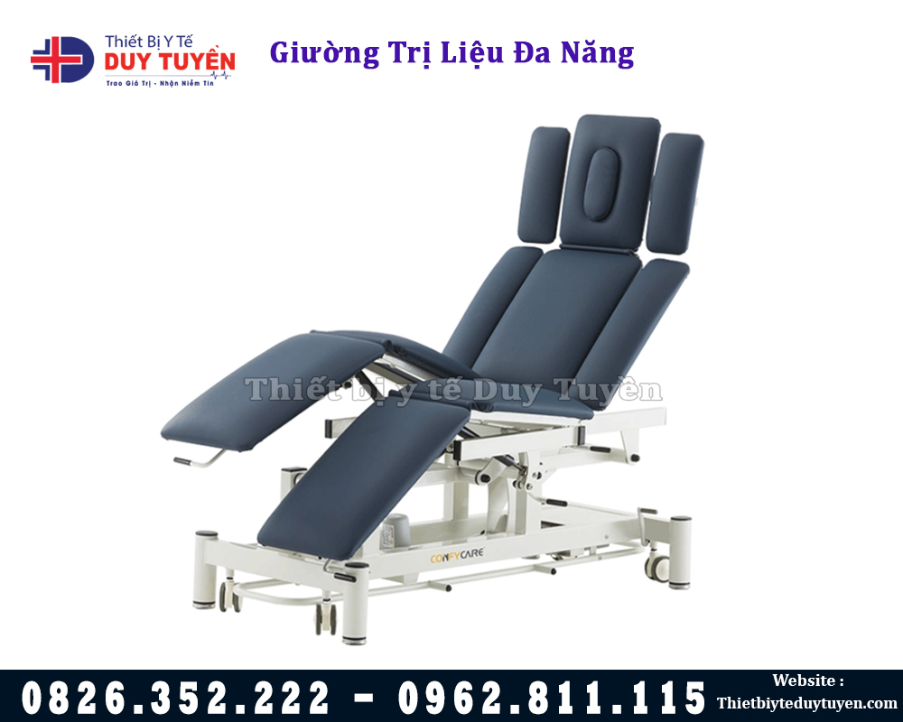 giường trị liệu 4 khúc đa năng