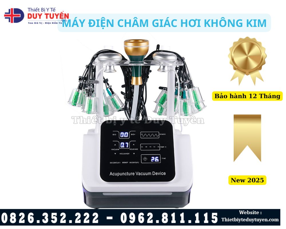 Máy điện châm giác hơi không kim 3 trong 1
