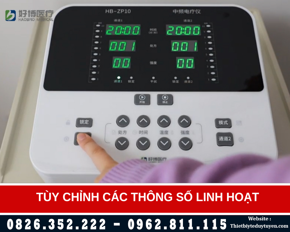 màn hình máy điện xung HB-ZP10