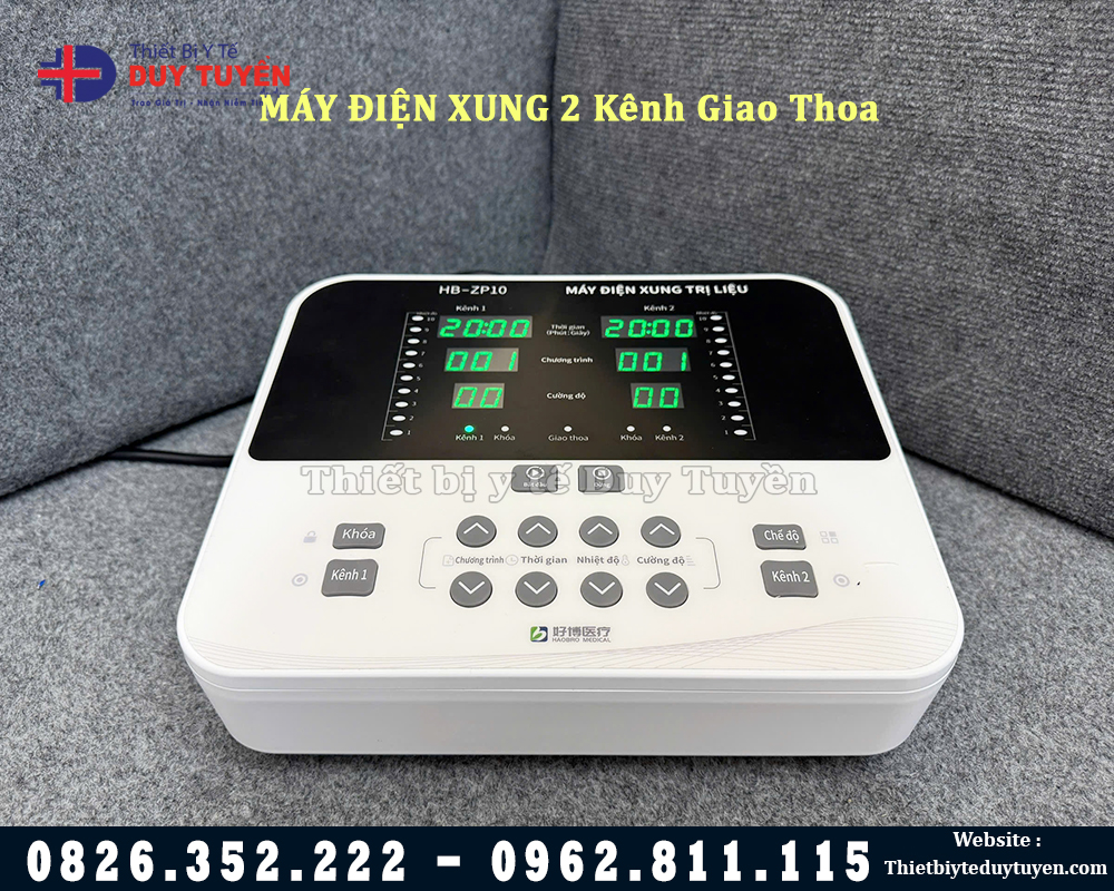 máy điện xung giao thoa 2 kênh