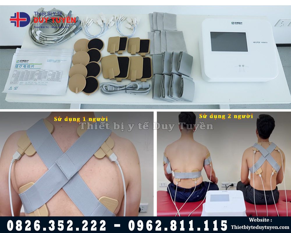 máy điện xung giao thoa 4 kênh độc lập HB ZP30