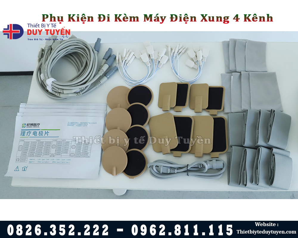 phụ kiện đi kèm máy điện xung