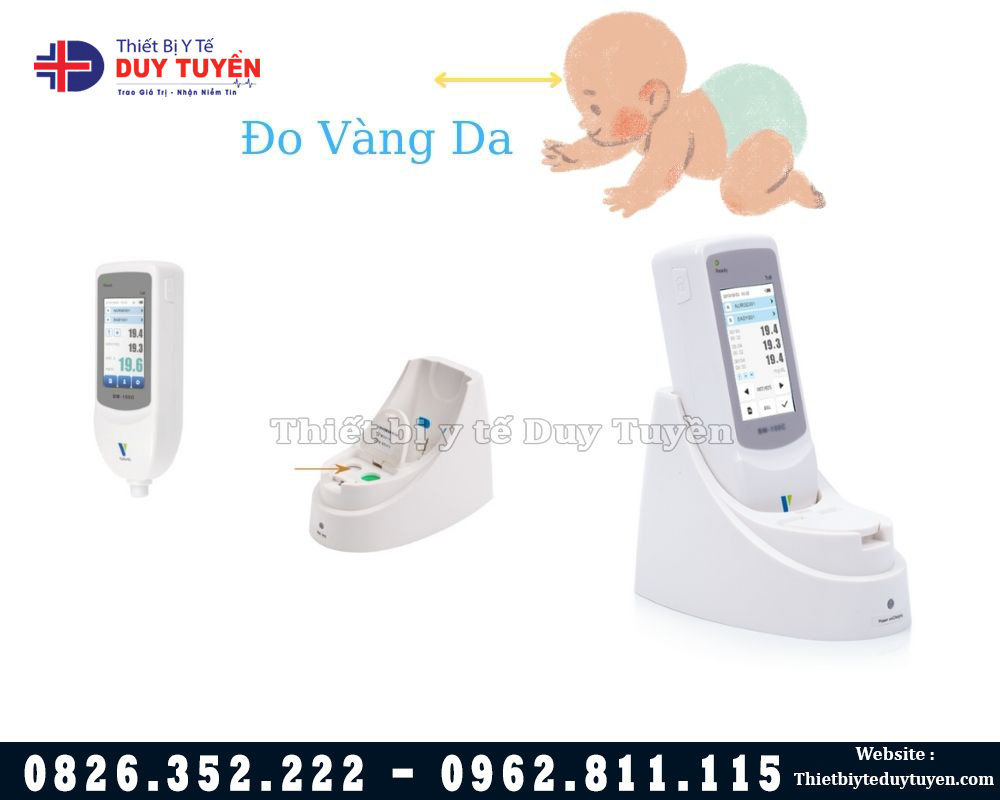 Đo độ vàng da trẻ sơ sinh