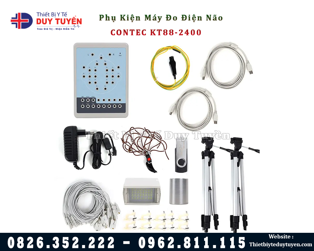 phụ kiện đi kèm máy đo điện não KT88-2400