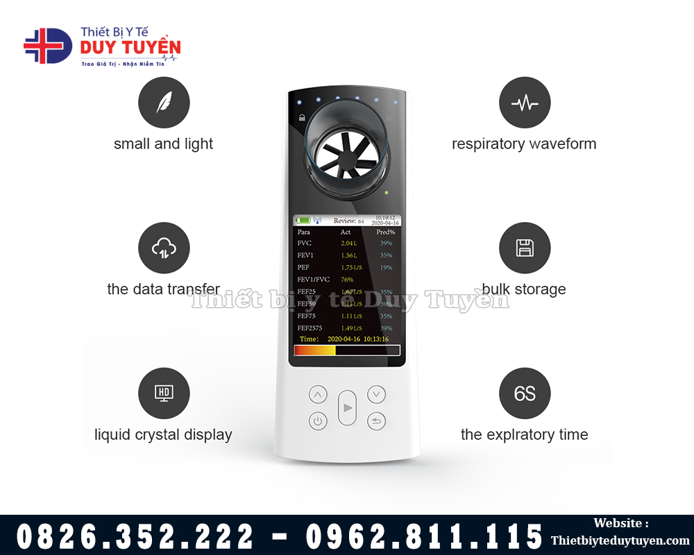 máy đo chức năng phổi cầm tay