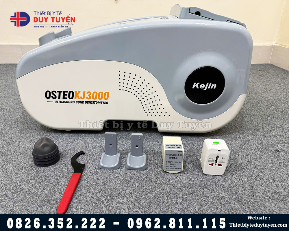 máy đo loãng xương và phụ kiện đi kèm
