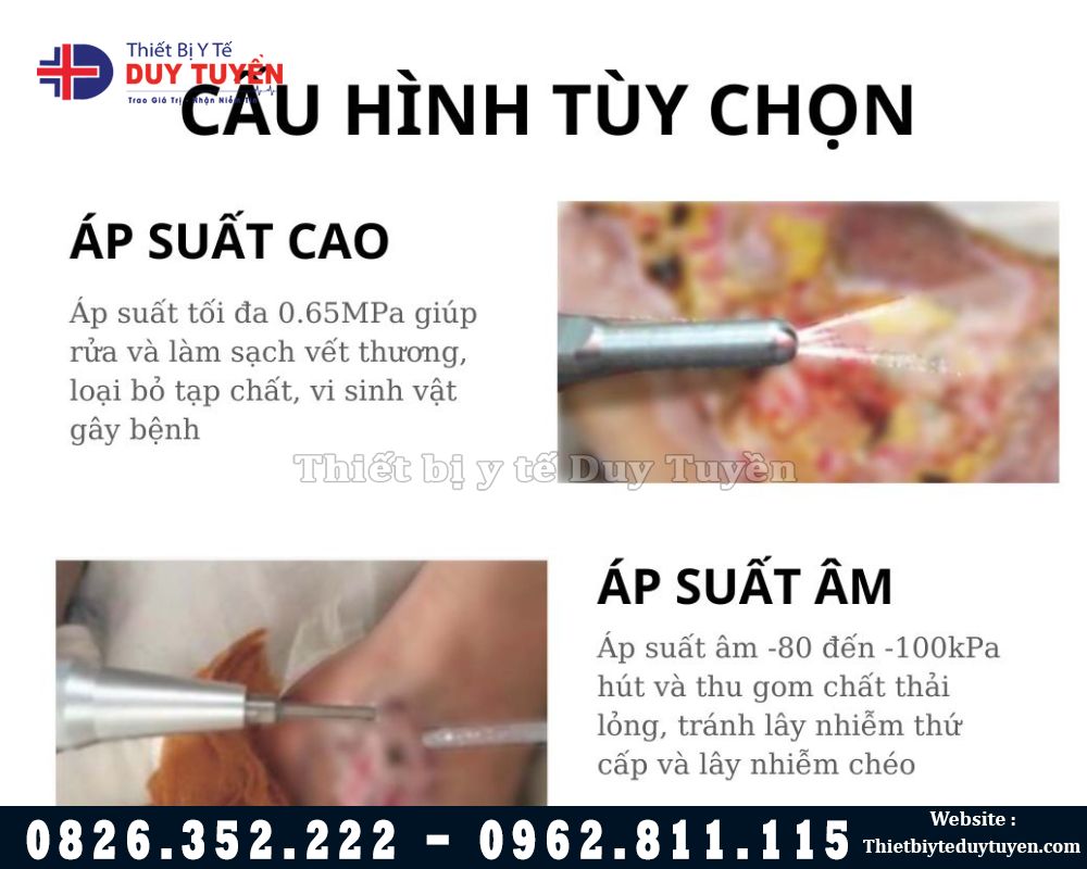 cấu hình lựa chọn máy cắt vết thương