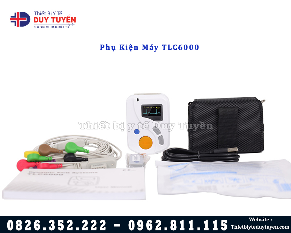 Phụ kiện đi kèm máy holter TLC6000