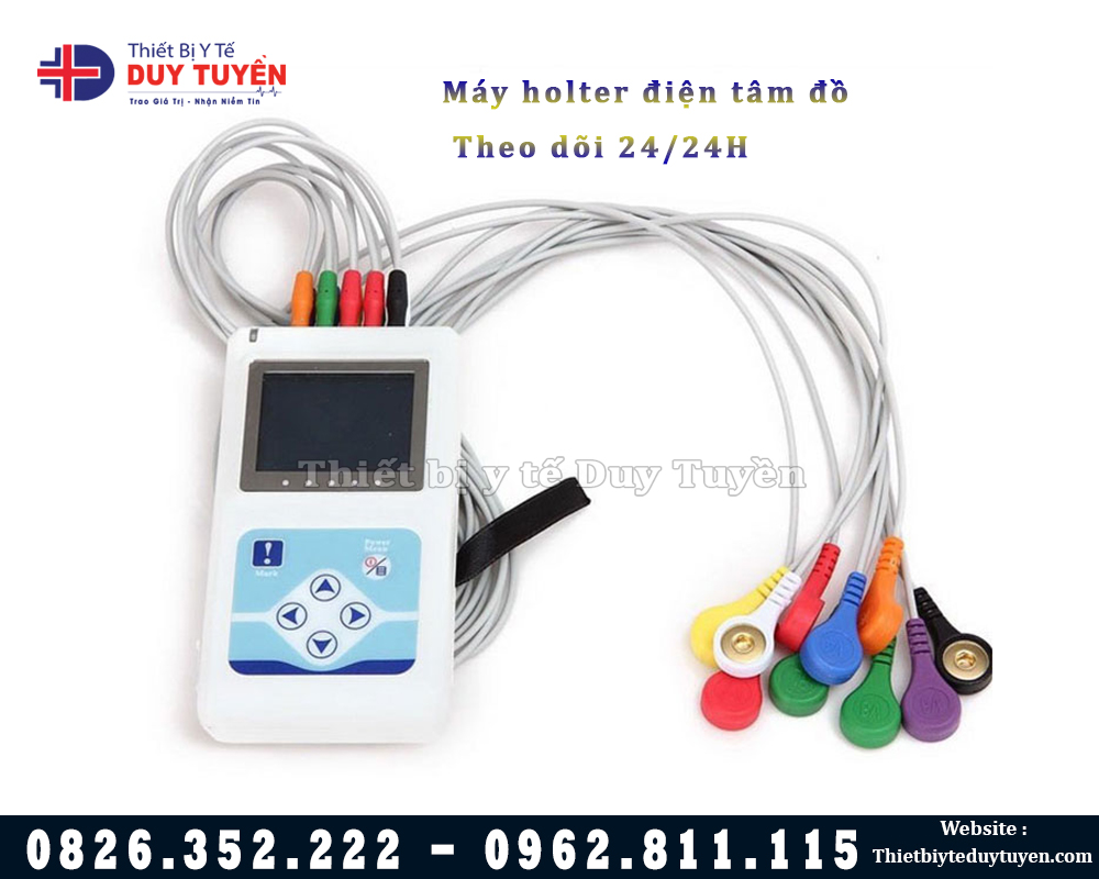 Máy holter điện tim 3 kênh theo dõi chính xác 