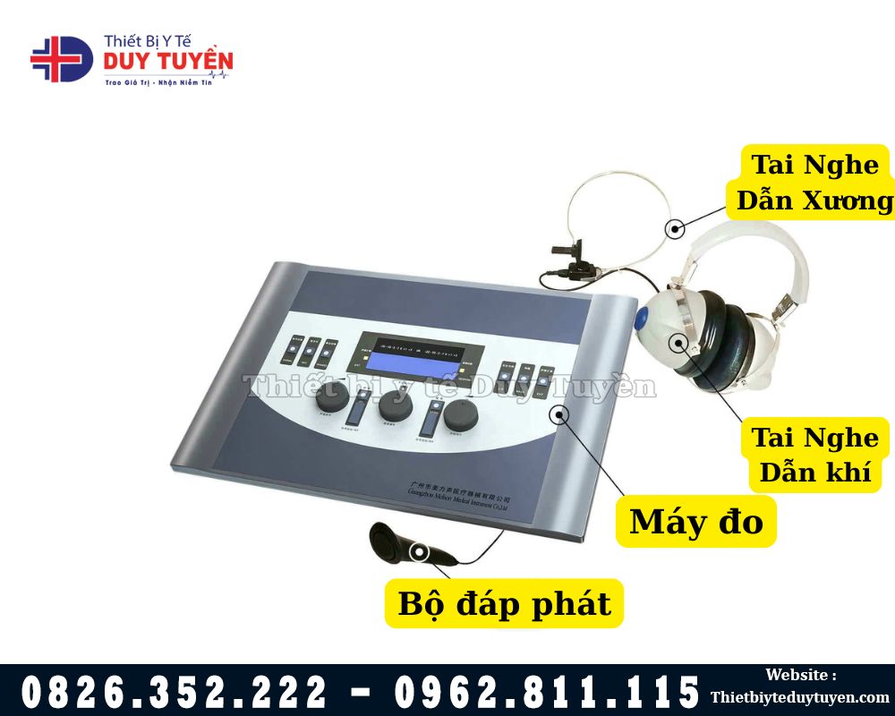 chi tiết máy đo thính lực 12 kênh