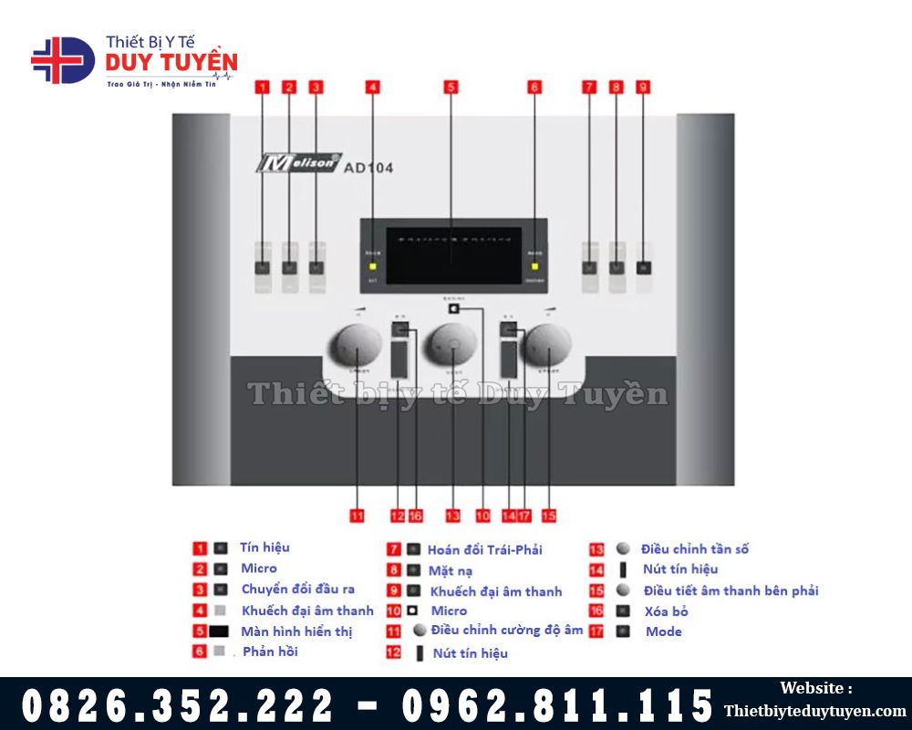 chi tiết máy đo thính lực