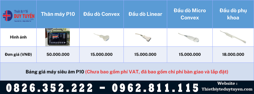 giá máy siêu âm nhỏ gọn