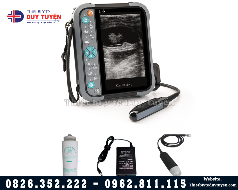 phụ kiện đi kèm máy siêu âm thú y di động
