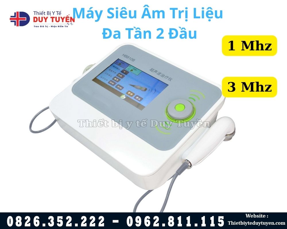 máy siêu âm trị liệu 2 đầu