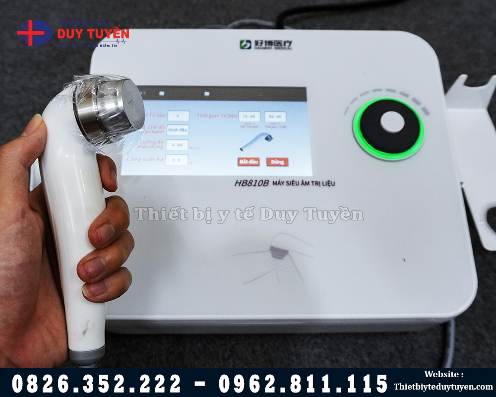 máy siêu âm trị liệu đa tần 2 đầu