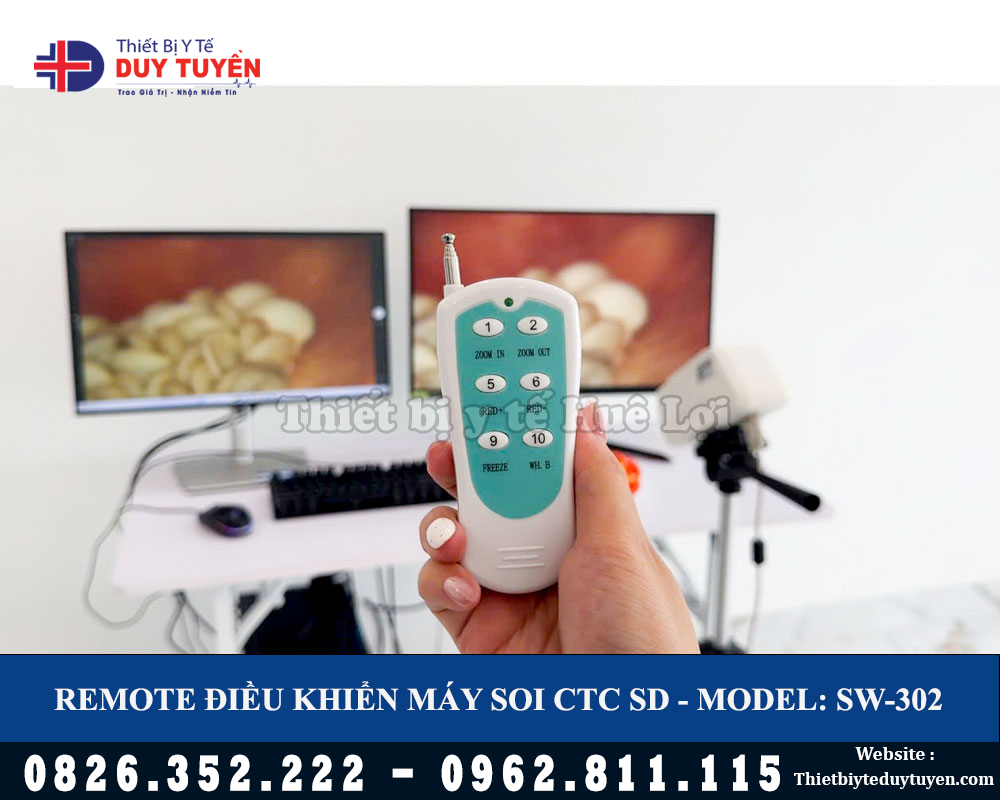 điều khiển máy soi tử cung