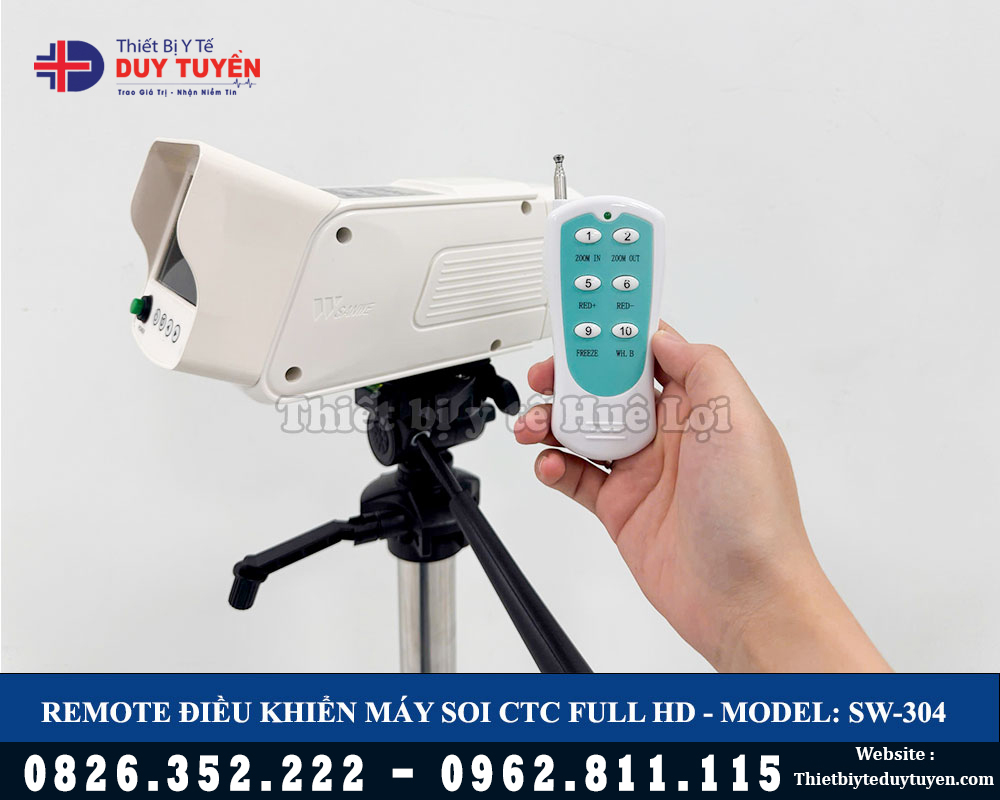 điều khiển máy soi tử cung HD