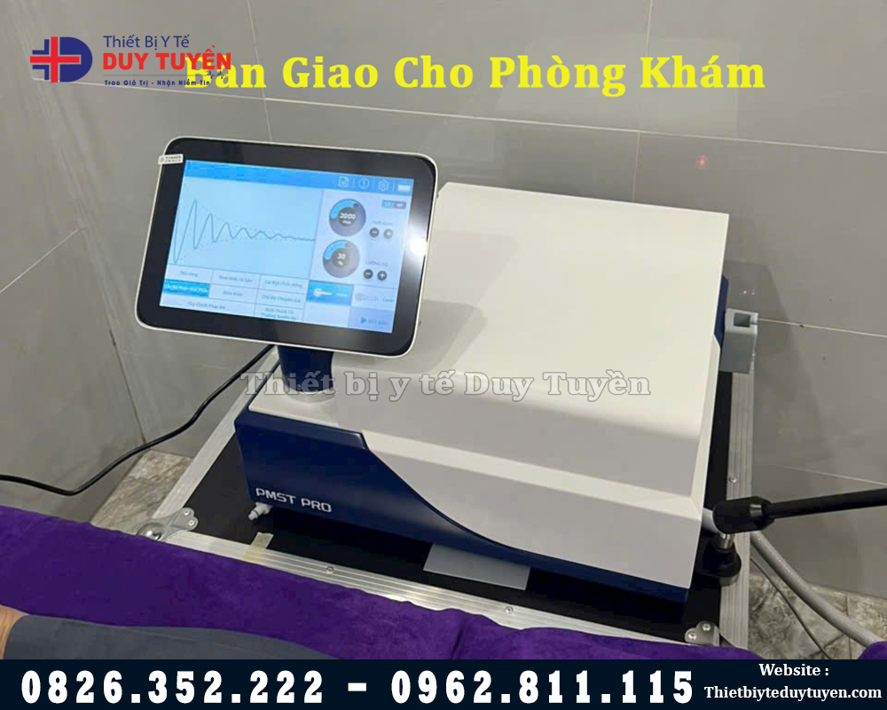 bàn giao máy trị liệu từ trường cho phòng khám