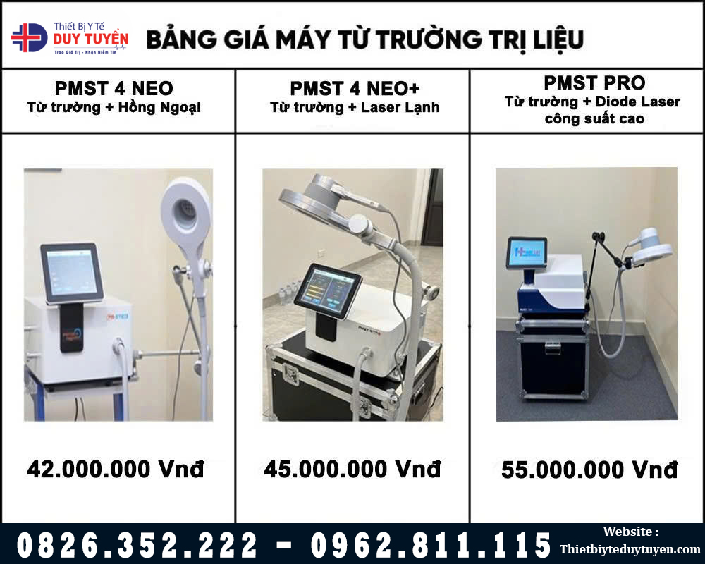 giá bán các mẫu máy từ trường