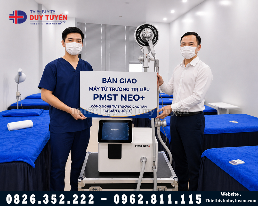 bàn giao máy từ trường trị liệu laser lạnh