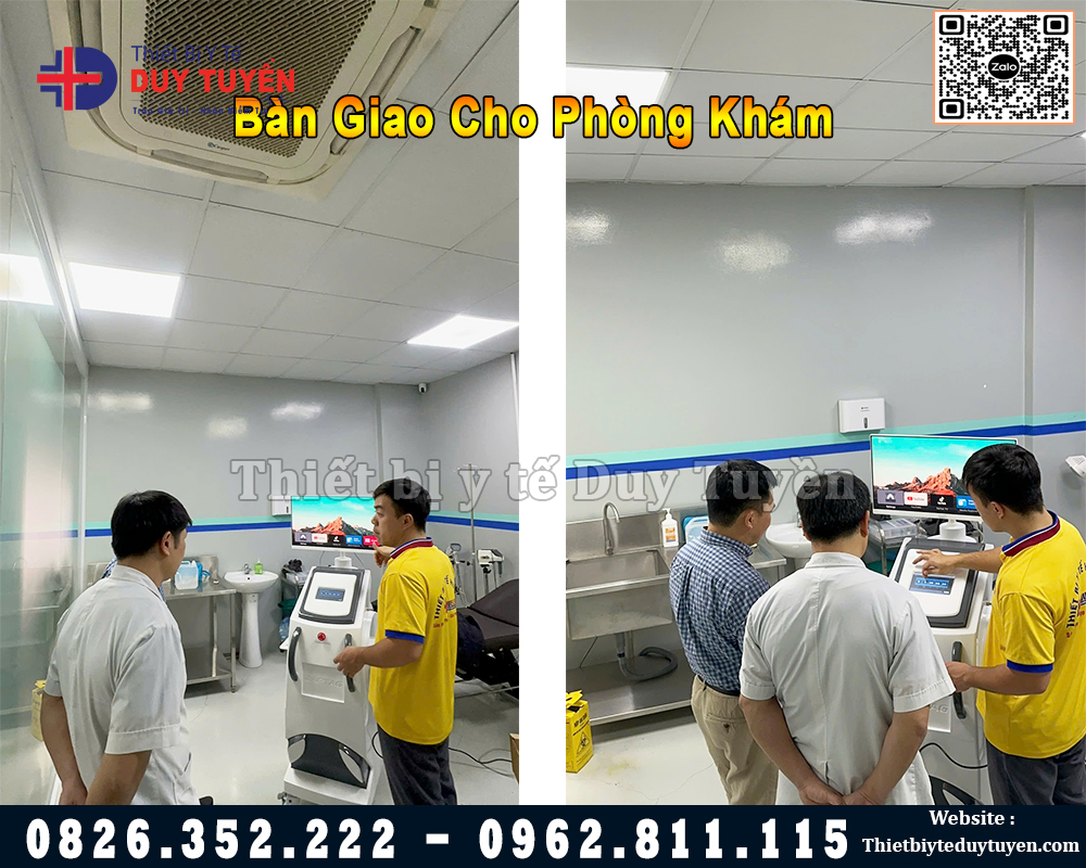 bàn giao máy trị liệu bệnh lý tuyến tiền liệt
