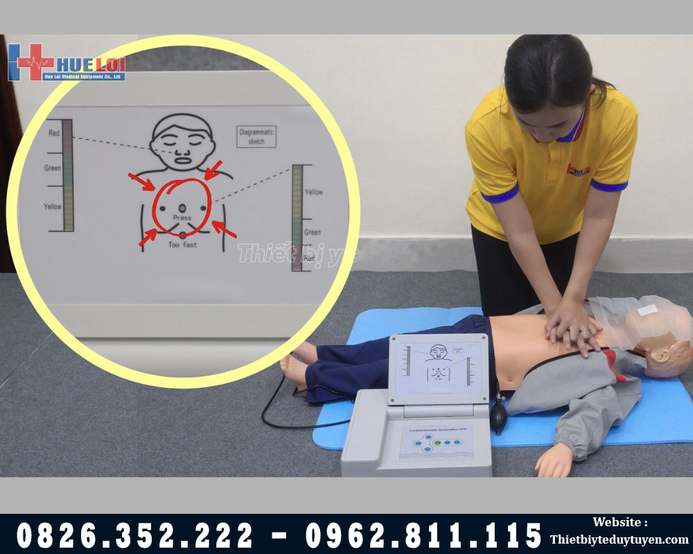 mô hình hồi sinh tim phổi trẻ em