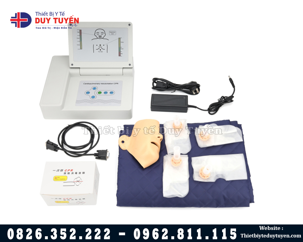 phụ kiện đi kèm mô hình ép tim