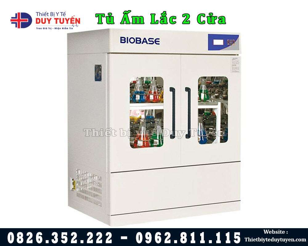 tủ ấm lắc 2 cửa nuôi cấy vi sinh
