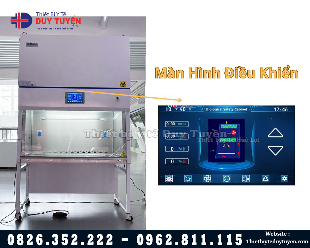 màn hình tủ an toàn sinh học