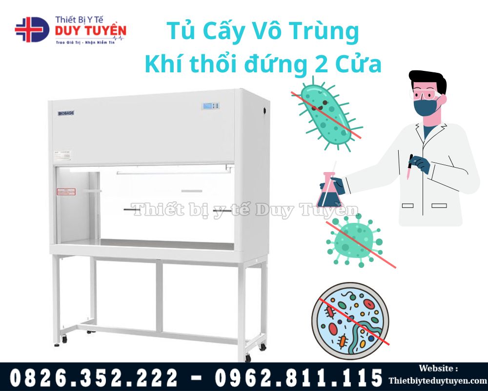 tủ cấy vô trùng biobase 2 cửa đối diện