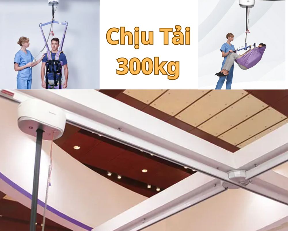 thiết bị nâng hạ treo trần kèm tập đứng và đi