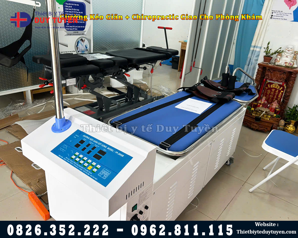 bàn giao giường kéo YP 2009B kéo lưng và cổ
