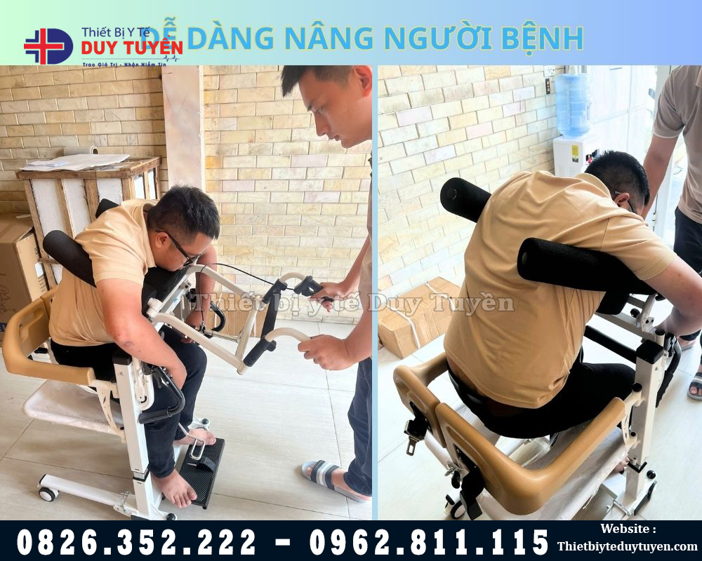 piston xe nâng hạ người bệnh